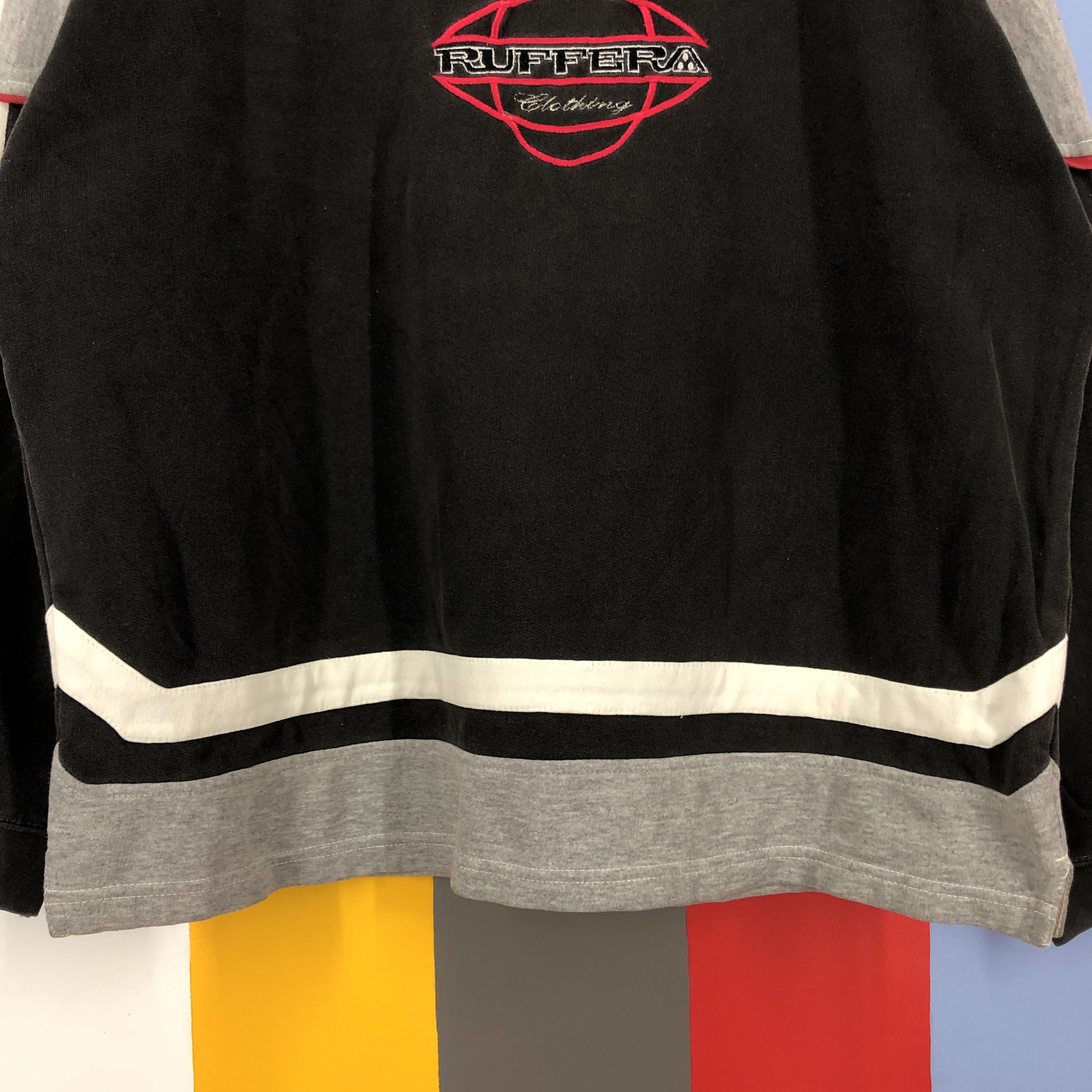 Vintage 90s Vintage RUFFERA CLOTHING Crew Neck Sweatshirt #1034/J Size US XL / EU 56 / 4 - 4 Thumbnail