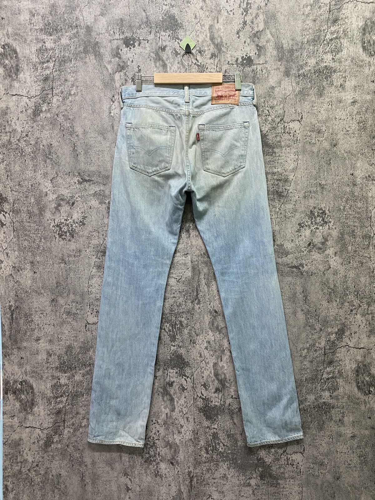 Levi's × Vintage Vintage LEVIS 501 Light Wash Denim -L59 Size US 30 / EU 46 - 2 Thumbnail