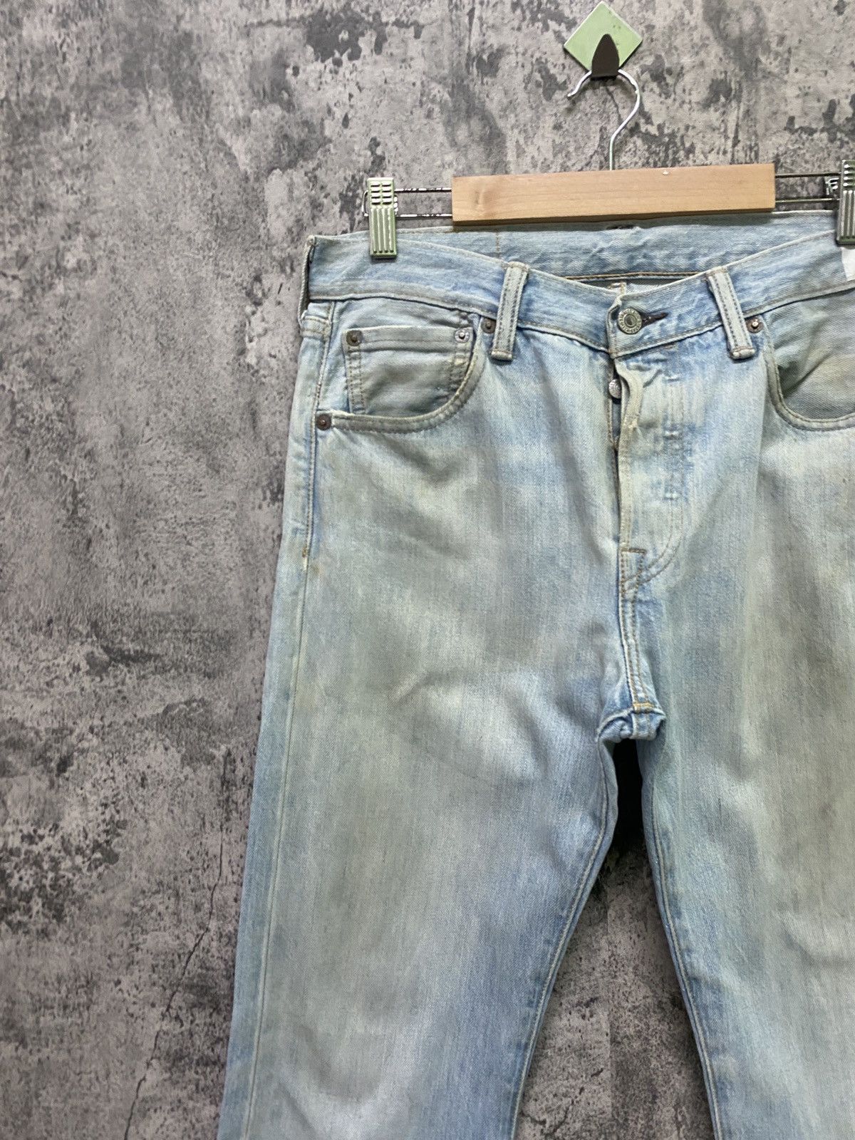 Levi's × Vintage Vintage LEVIS 501 Light Wash Denim -L59 Size US 30 / EU 46 - 4 Thumbnail