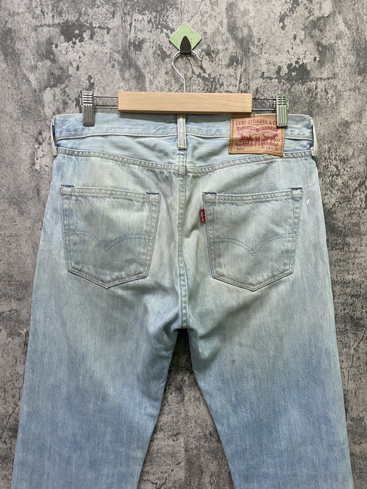 Levi's × Vintage Vintage LEVIS 501 Light Wash Denim -L59 Size US 30 / EU 46 - 11 Thumbnail