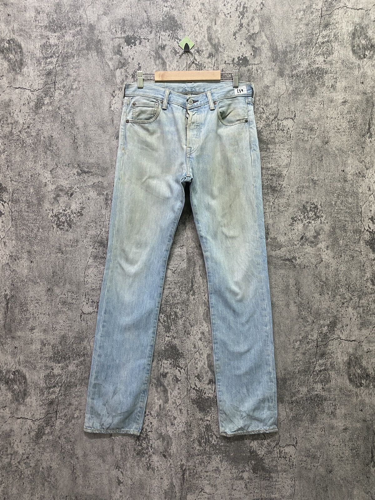 Levi's × Vintage Vintage LEVIS 501 Light Wash Denim -L59 Size US 30 / EU 46 - 1 Thumbnail