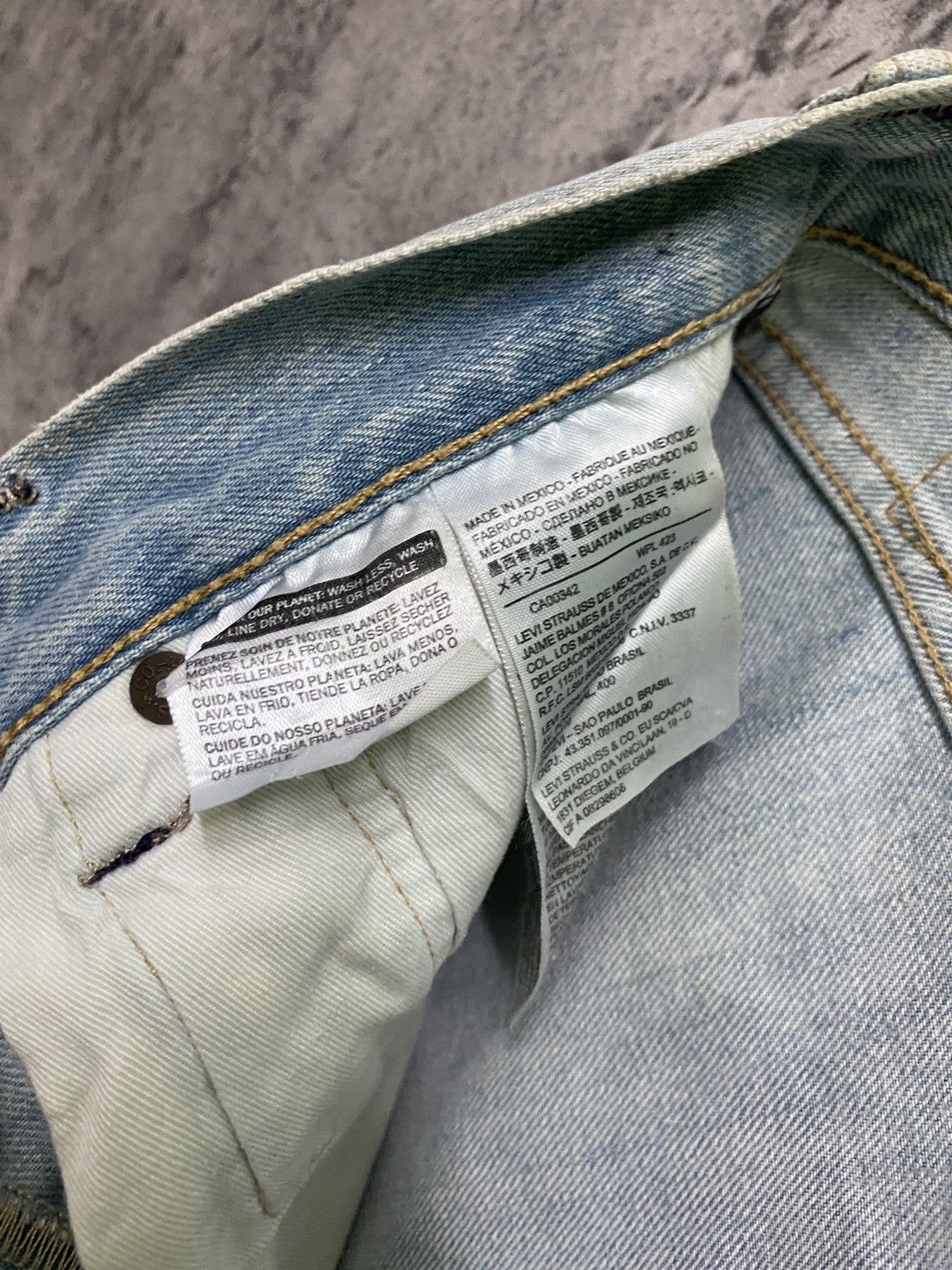Levi's × Vintage Vintage LEVIS 501 Light Wash Denim -L59 Size US 30 / EU 46 - 21 Thumbnail