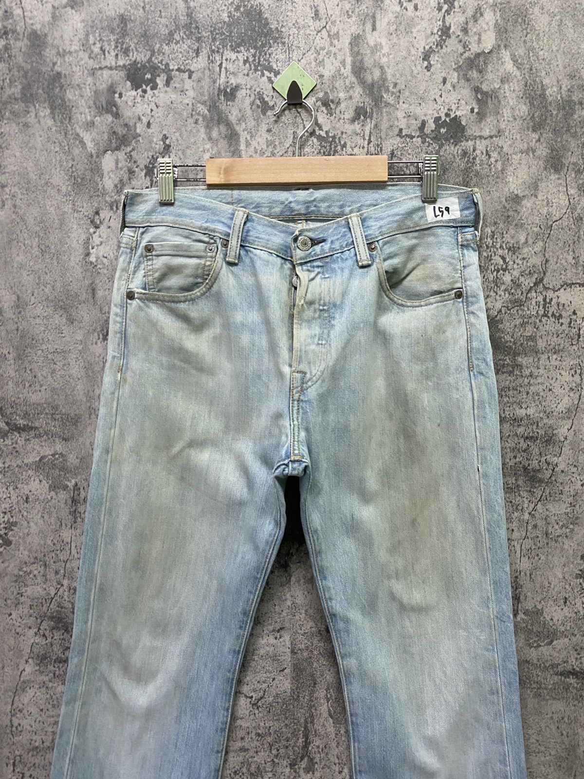 Levi's × Vintage Vintage LEVIS 501 Light Wash Denim -L59 Size US 30 / EU 46 - 3 Thumbnail