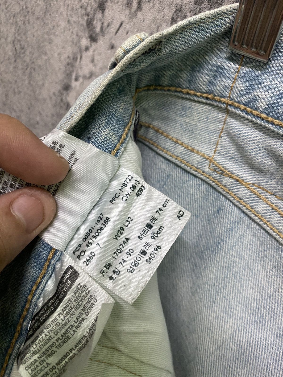 Levi's × Vintage Vintage LEVIS 501 Light Wash Denim -L59 Size US 30 / EU 46 - 22 Thumbnail