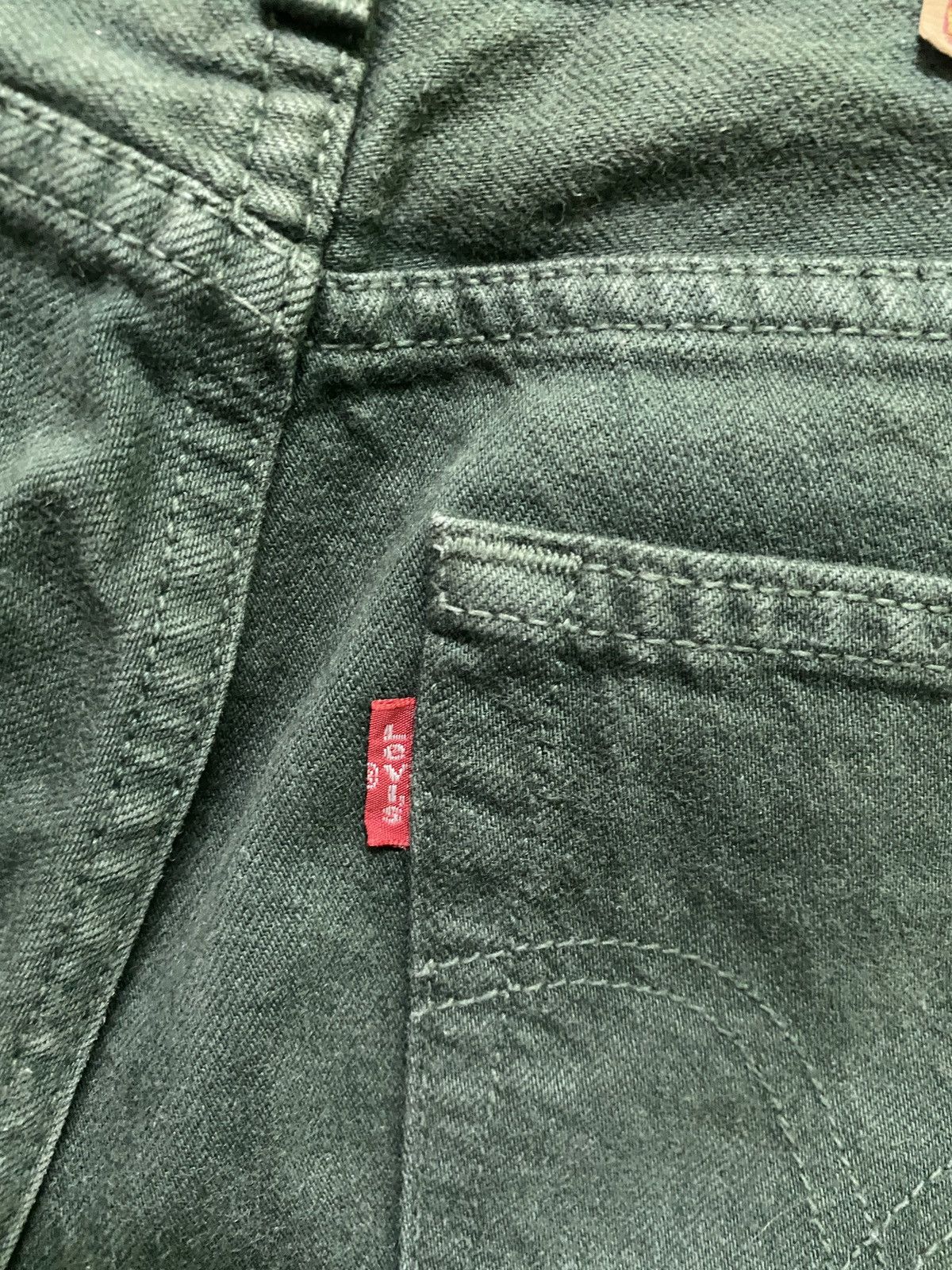 Levi's × Vintage Vintage 90s Levi's 501 Green Faded Jeans Size US 27 - 16 Thumbnail
