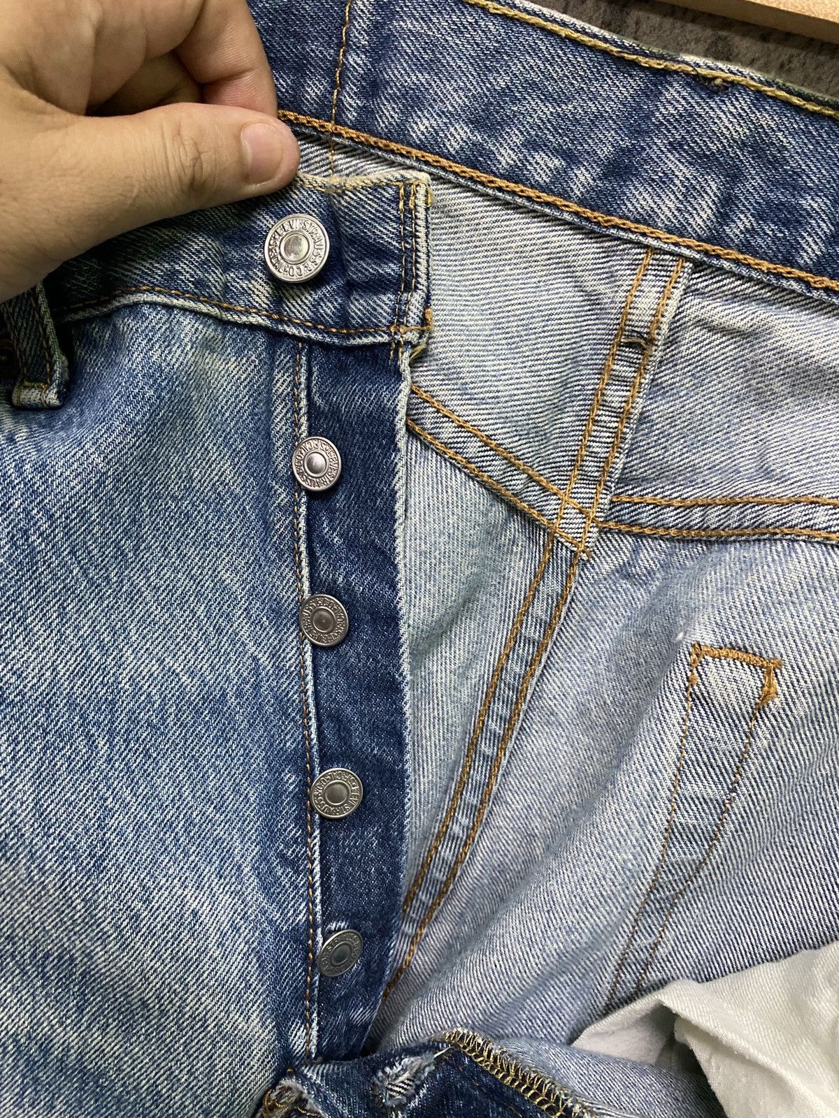 Levi's Vintage LEVIS 501 Stone Wash Distressed Denim - L 73 Size US 32 / EU 48 - 21 Thumbnail