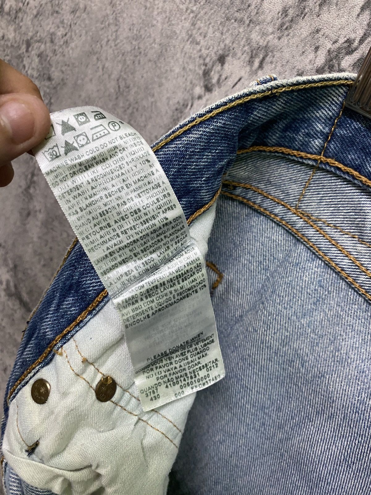Levi's Vintage LEVIS 501 Stone Wash Distressed Denim - L 73 Size US 32 / EU 48 - 23 Thumbnail