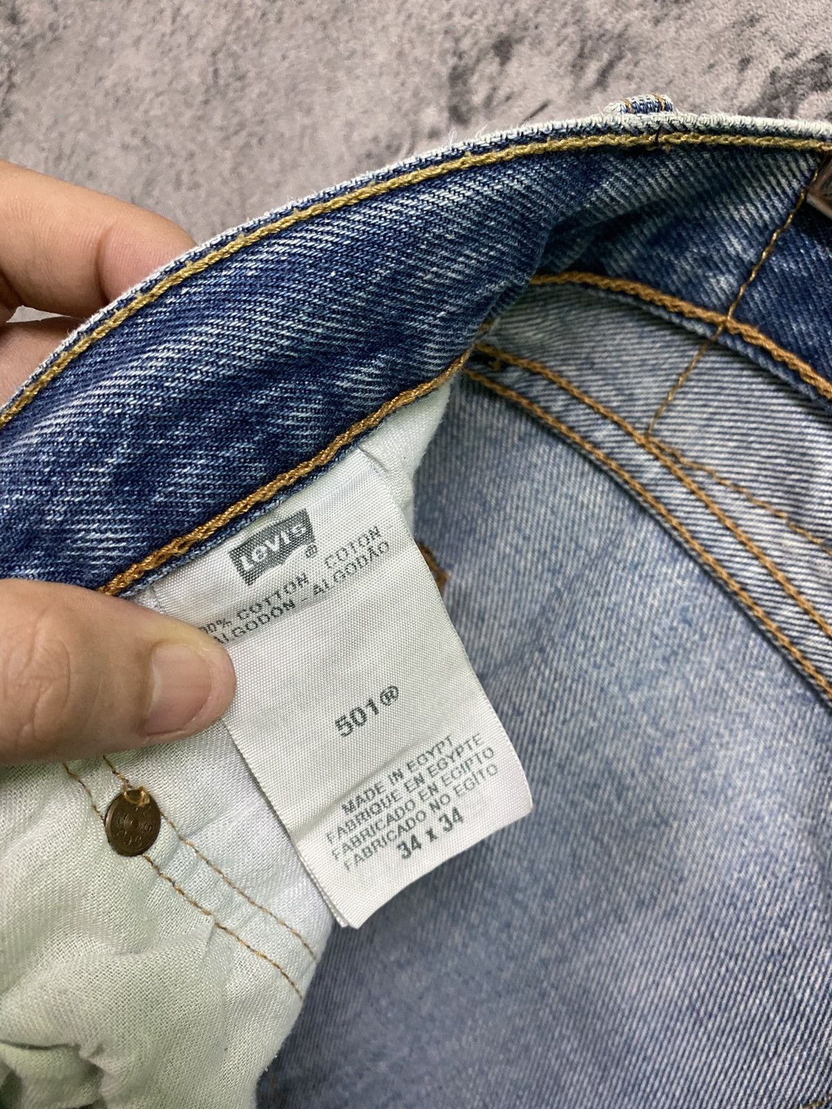 Levi's Vintage LEVIS 501 Stone Wash Distressed Denim - L 73 Size US 32 / EU 48 - 22 Thumbnail