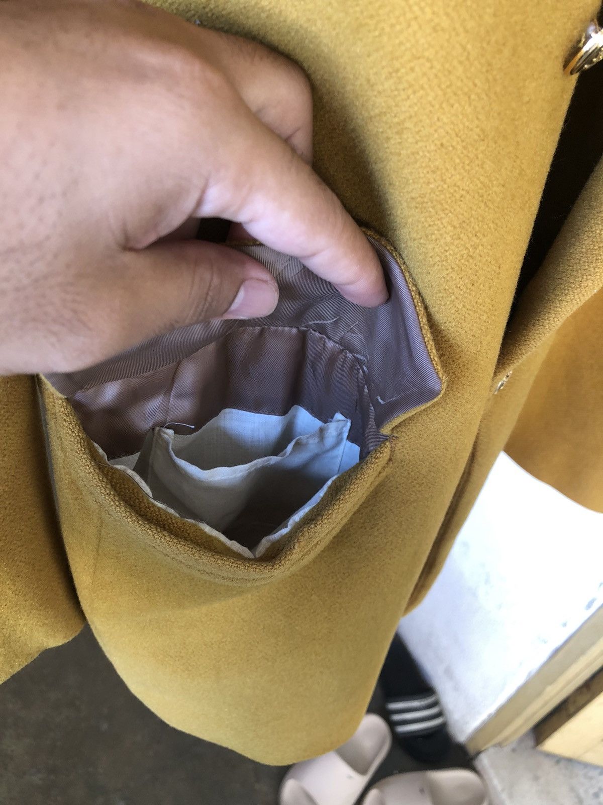 Moschino Rare❗️Moschino Mustard Wool Double Breasted Blazer Jacket Size US XL / EU 56 / 4 - 14 Thumbnail
