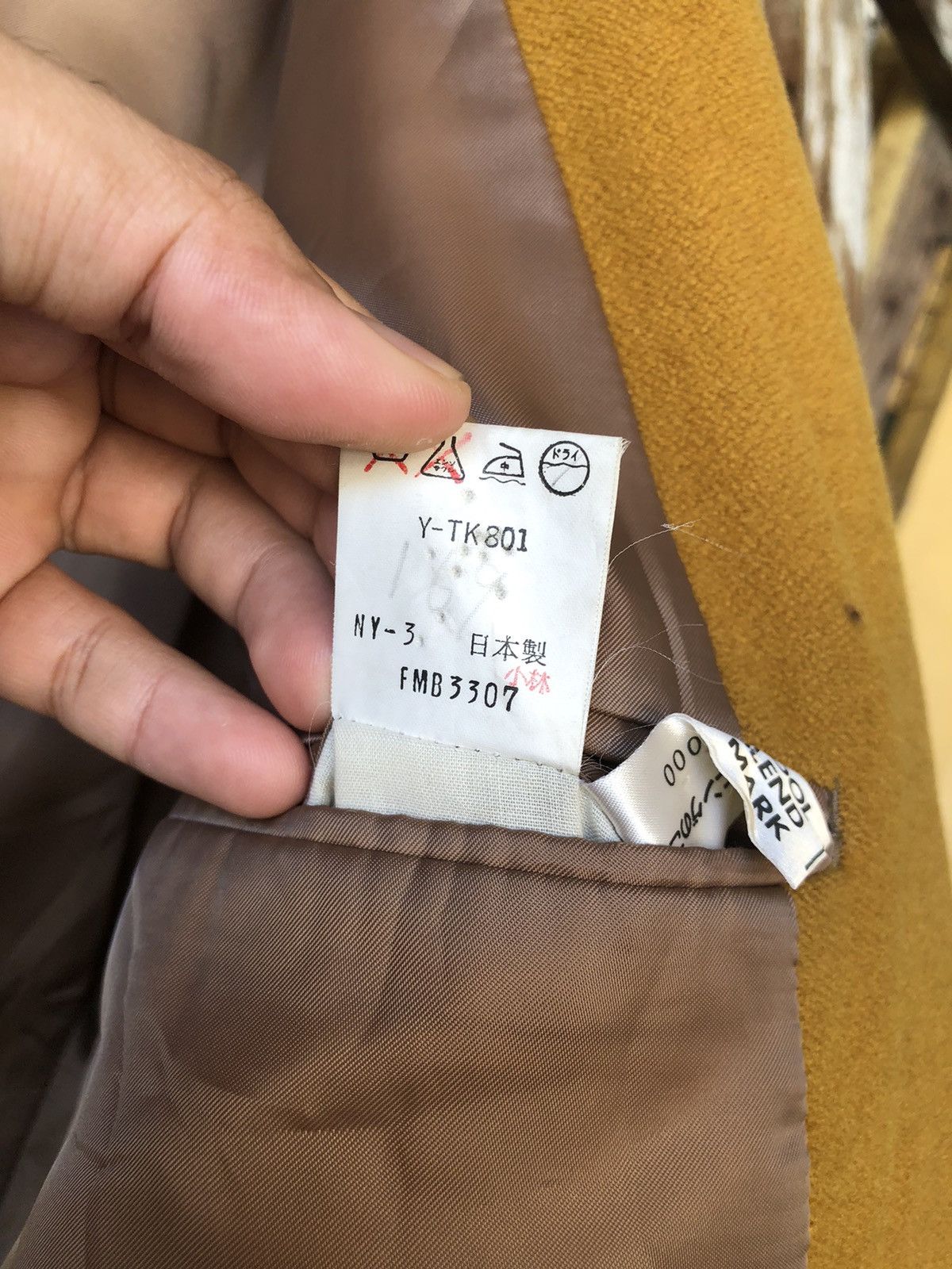 Moschino Rare❗️Moschino Mustard Wool Double Breasted Blazer Jacket Size US XL / EU 56 / 4 - 20 Thumbnail