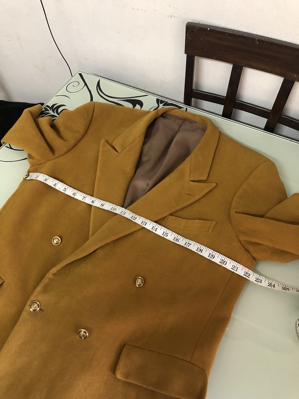 Moschino Rare❗️Moschino Mustard Wool Double Breasted Blazer Jacket Size US XL / EU 56 / 4 - 21 Thumbnail