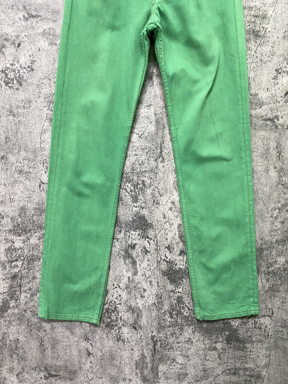 Levi's × Vintage Vintage 90s Levi's 501 Green Distressed Jeans Size US 28 / EU 44 - 7 Thumbnail