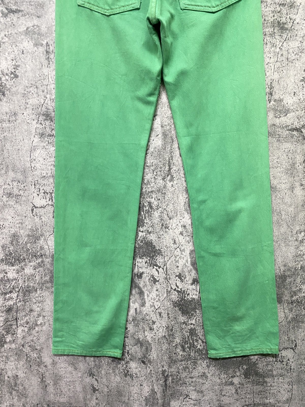 Levi's × Vintage Vintage 90s Levi's 501 Green Distressed Jeans Size US 28 / EU 44 - 8 Thumbnail