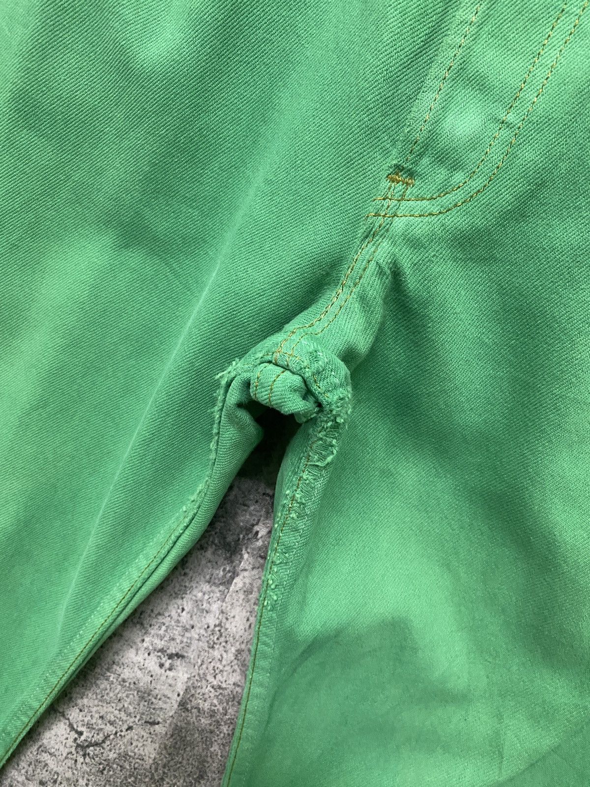 Levi's × Vintage Vintage 90s Levi's 501 Green Distressed Jeans Size US 28 / EU 44 - 6 Thumbnail