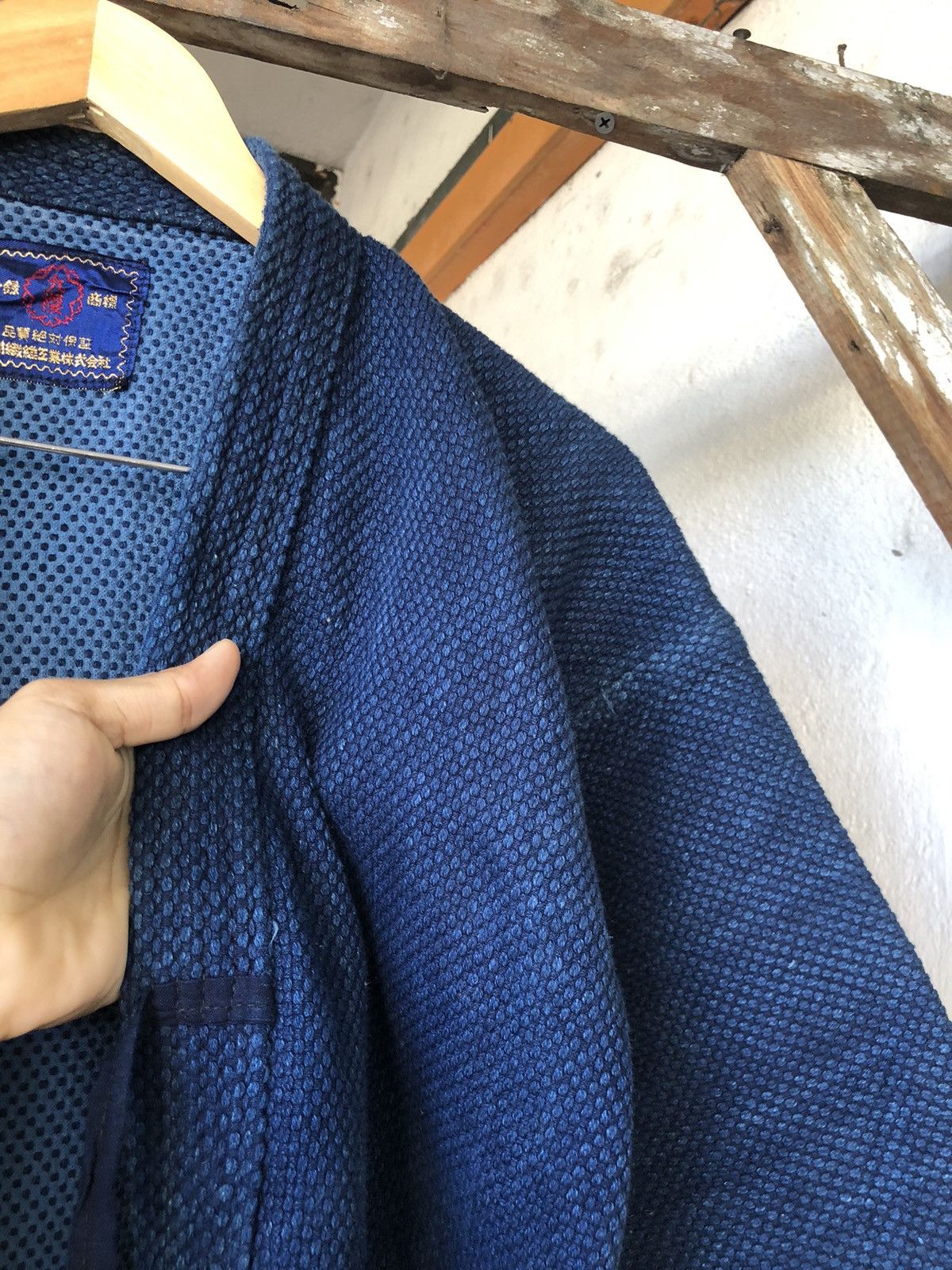 Blue Blue Japan Vintage 80s Sakura Indigo Sahsiko Jacket Amekaji Style Size US M / EU 48-50 / 2 - 15 Thumbnail