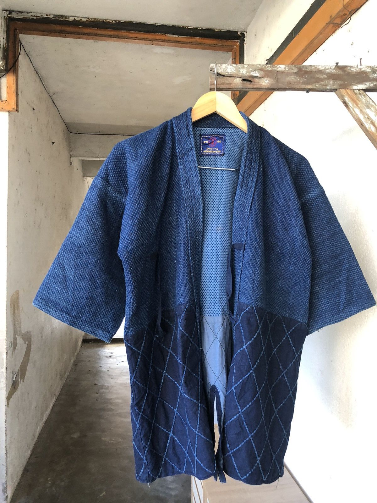 Blue Blue Japan Vintage 80s Sakura Indigo Sahsiko Jacket Amekaji Style Size US M / EU 48-50 / 2 - 8 Thumbnail