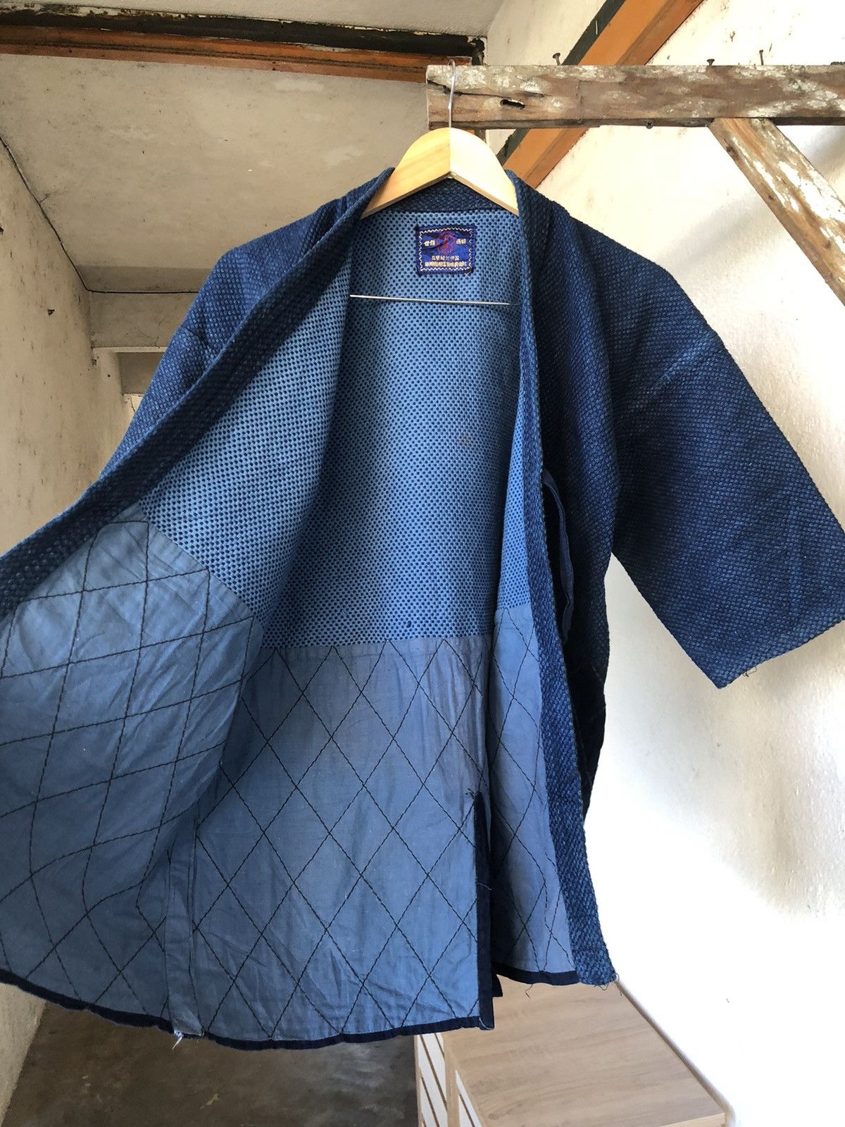 Blue Blue Japan Vintage 80s Sakura Indigo Sahsiko Jacket Amekaji Style Size US M / EU 48-50 / 2 - 18 Thumbnail