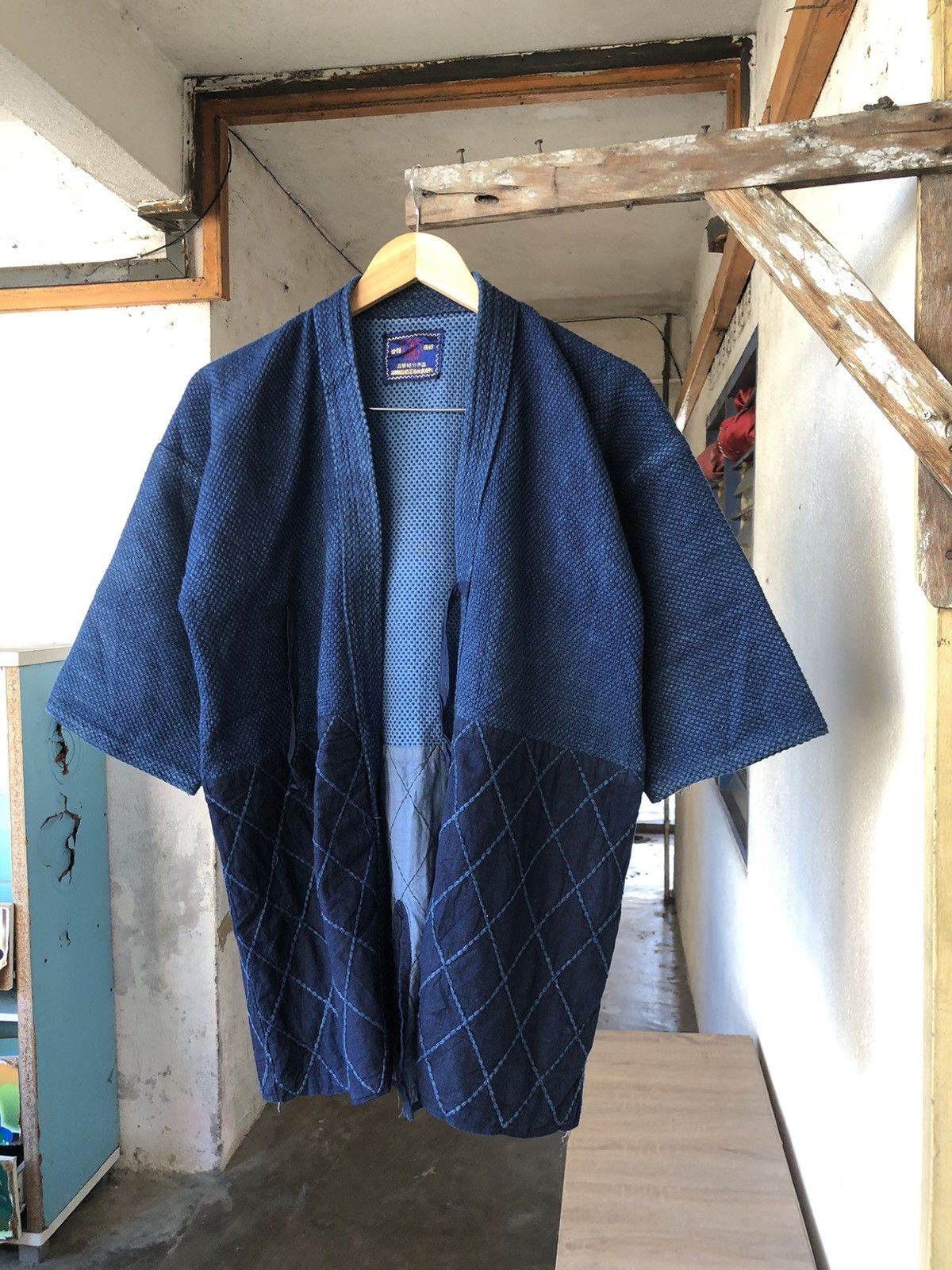 Blue Blue Japan Vintage 80s Sakura Indigo Sahsiko Jacket Amekaji Style Size US M / EU 48-50 / 2 - 9 Thumbnail