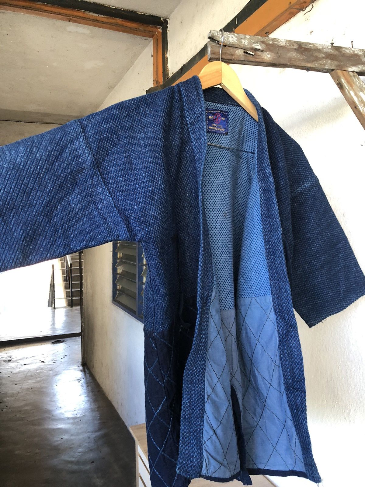 Blue Blue Japan Vintage 80s Sakura Indigo Sahsiko Jacket Amekaji Style Size US M / EU 48-50 / 2 - 21 Thumbnail