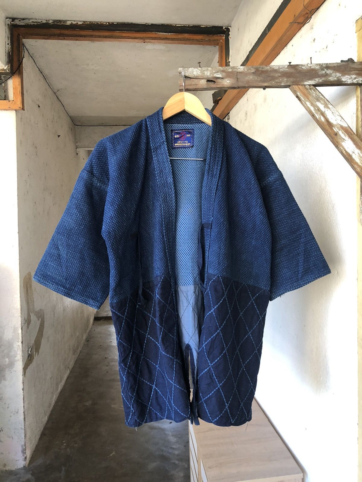 Blue Blue Japan Vintage 80s Sakura Indigo Sahsiko Jacket Amekaji Style Size US M / EU 48-50 / 2 - 7 Thumbnail