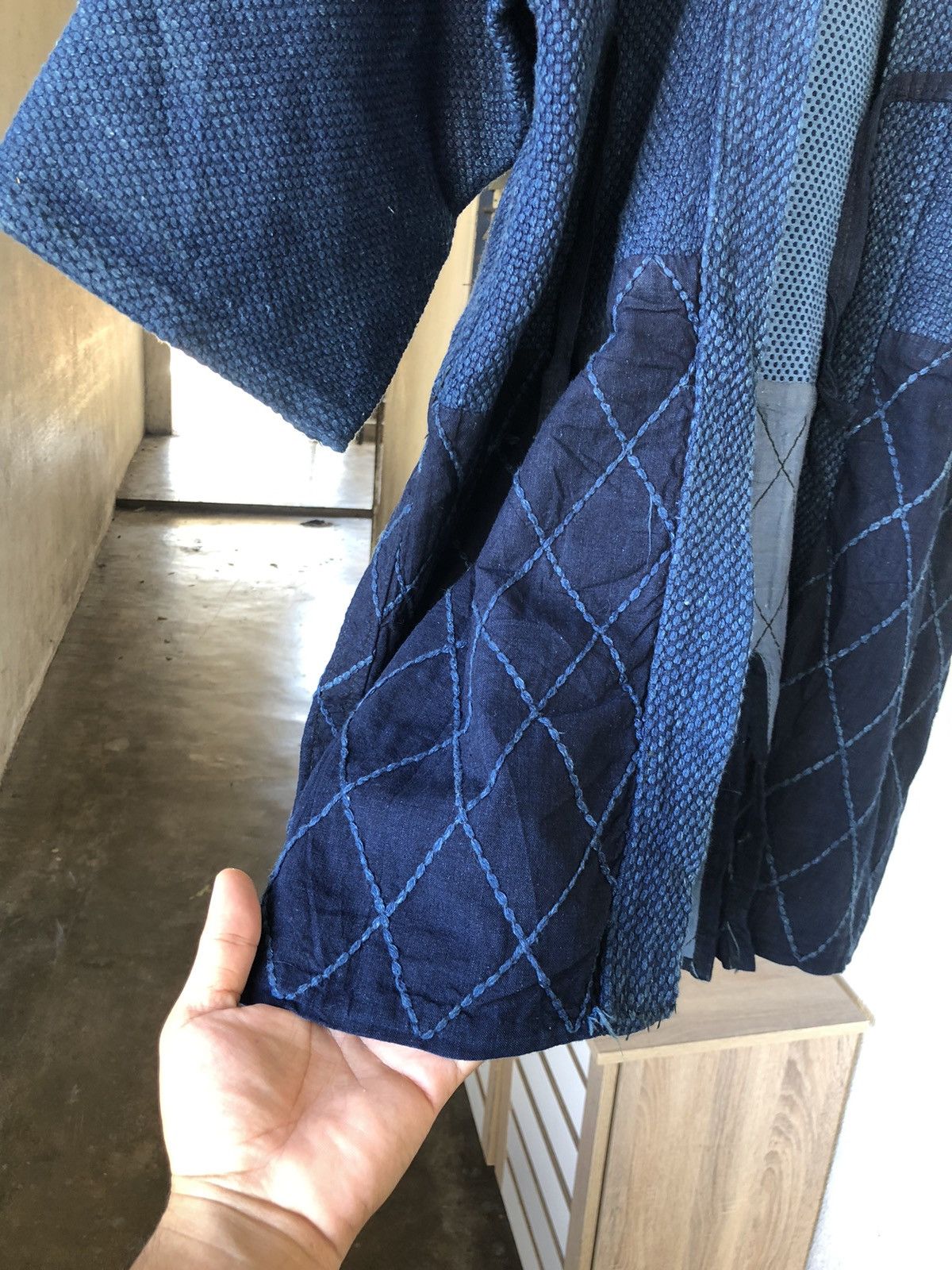 Blue Blue Japan Vintage 80s Sakura Indigo Sahsiko Jacket Amekaji Style Size US M / EU 48-50 / 2 - 12 Thumbnail