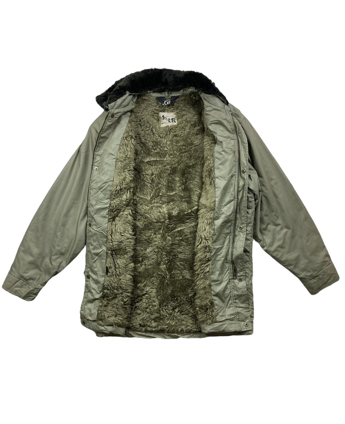 Japanese Brand × Vintage Vintage Xebec Japanese Brand Parka Style Long Jacket Fleece Size US L / EU 52-54 / 3 - 2 Thumbnail