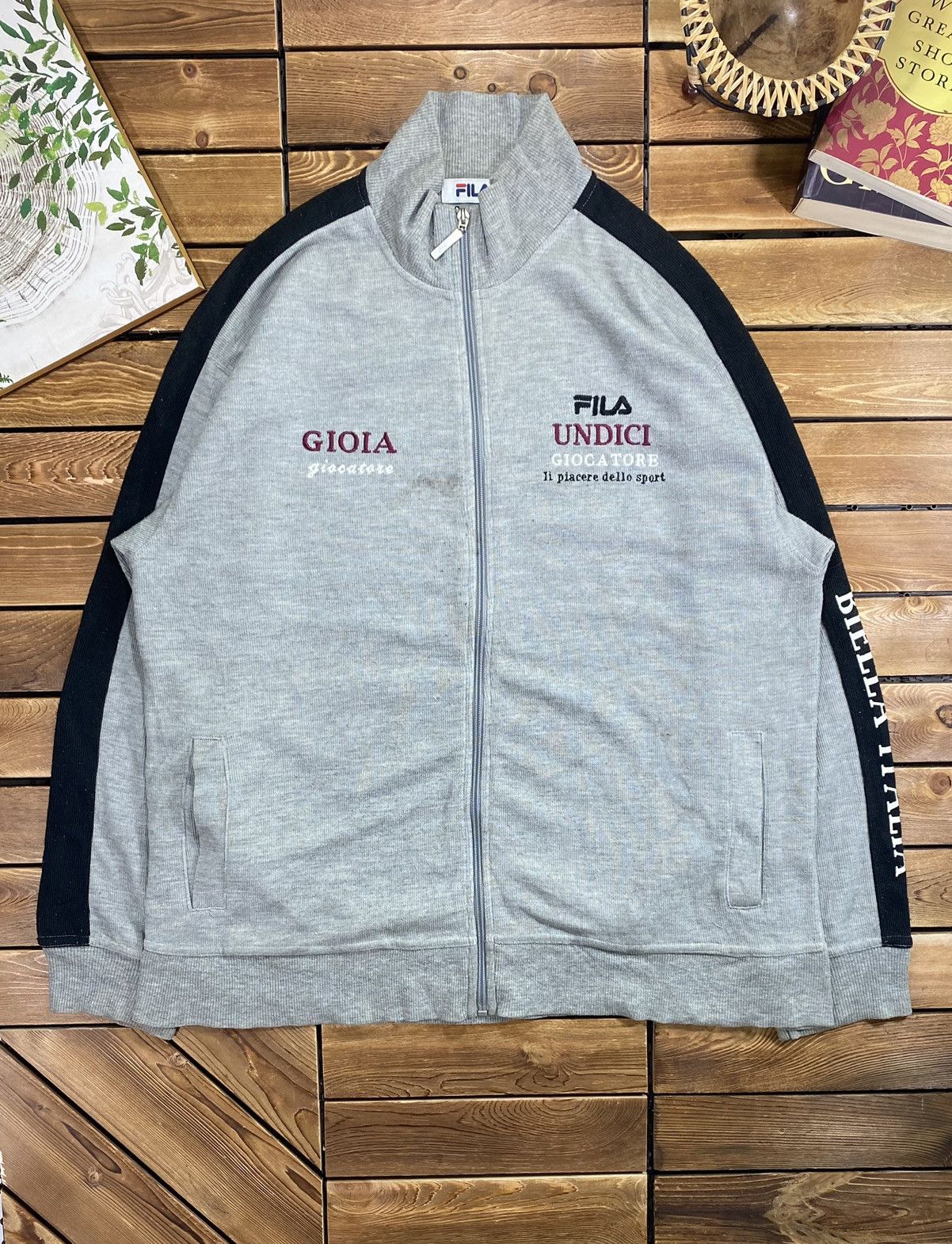 Fila × Vintage Vintage 90s Fila Undici Giocatore Light Jacket Size L Size US L / EU 52-54 / 3 - 2 Thumbnail