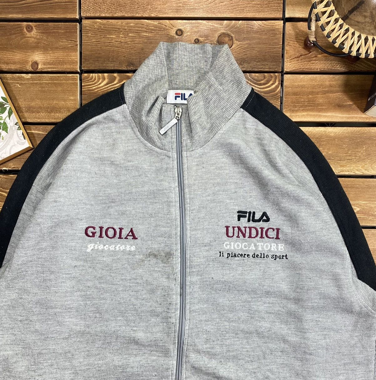 Fila × Vintage Vintage 90s Fila Undici Giocatore Light Jacket Size L Size US L / EU 52-54 / 3 - 7 Thumbnail