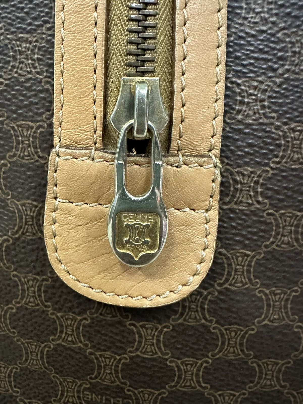 Celine AUTHENTIC VINTAGE CELINE MACADAM 26 BOSTON BAG Size ONE SIZE - 13 Thumbnail