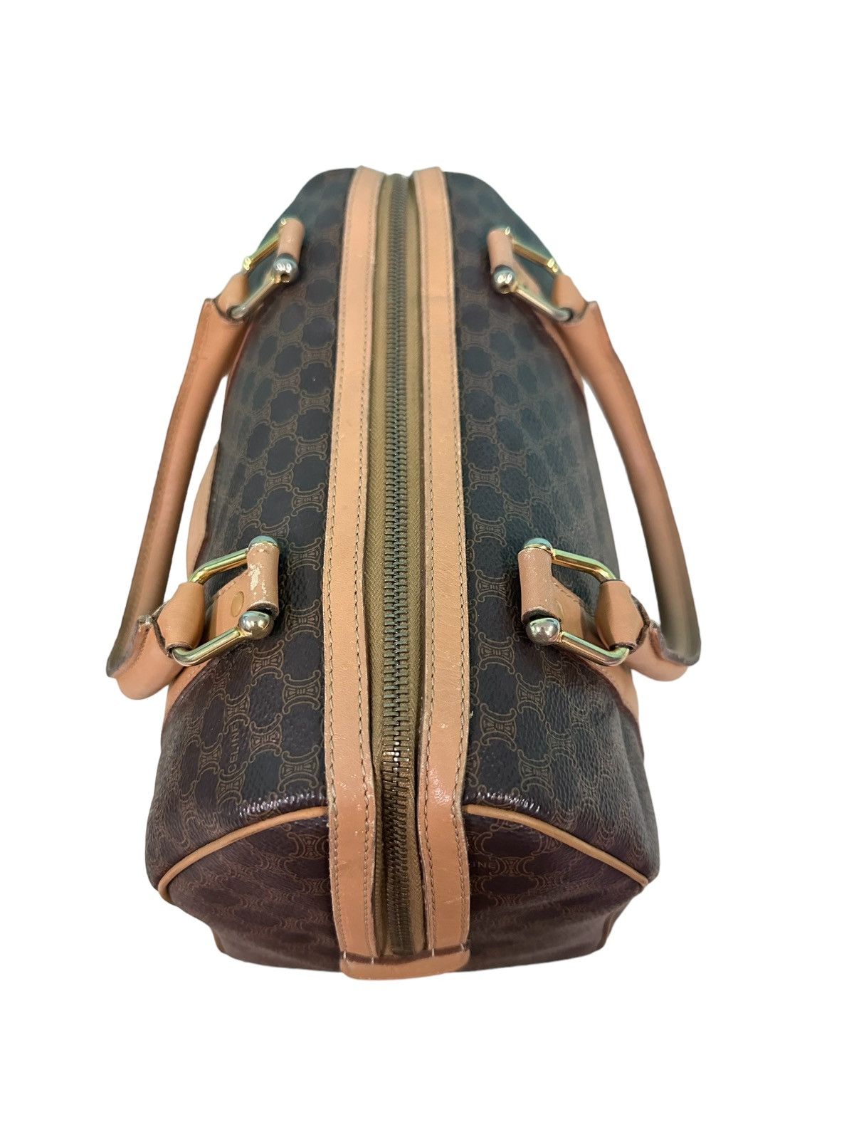 Celine AUTHENTIC VINTAGE CELINE MACADAM 26 BOSTON BAG Size ONE SIZE - 8 Thumbnail
