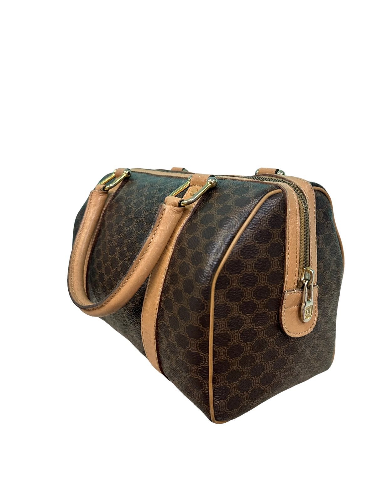 Celine AUTHENTIC VINTAGE CELINE MACADAM 26 BOSTON BAG Size ONE SIZE - 5 Thumbnail