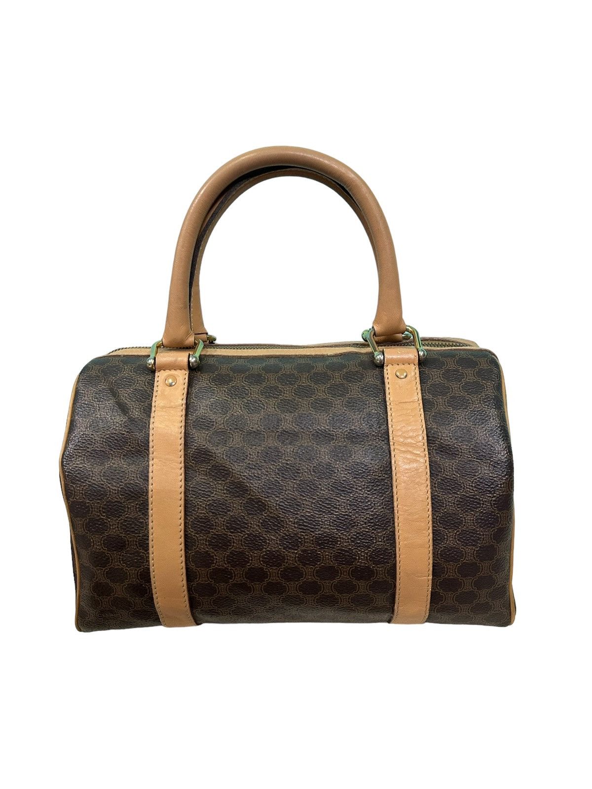 Celine AUTHENTIC VINTAGE CELINE MACADAM 26 BOSTON BAG Size ONE SIZE - 4 Thumbnail