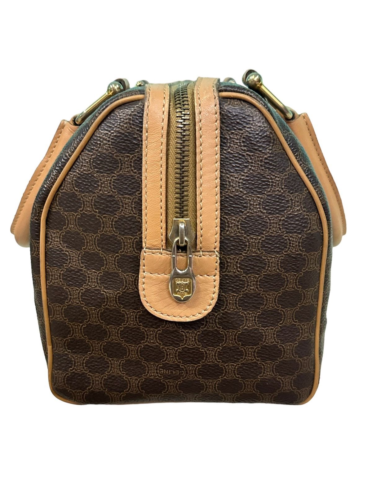 Celine AUTHENTIC VINTAGE CELINE MACADAM 26 BOSTON BAG Size ONE SIZE - 3 Thumbnail