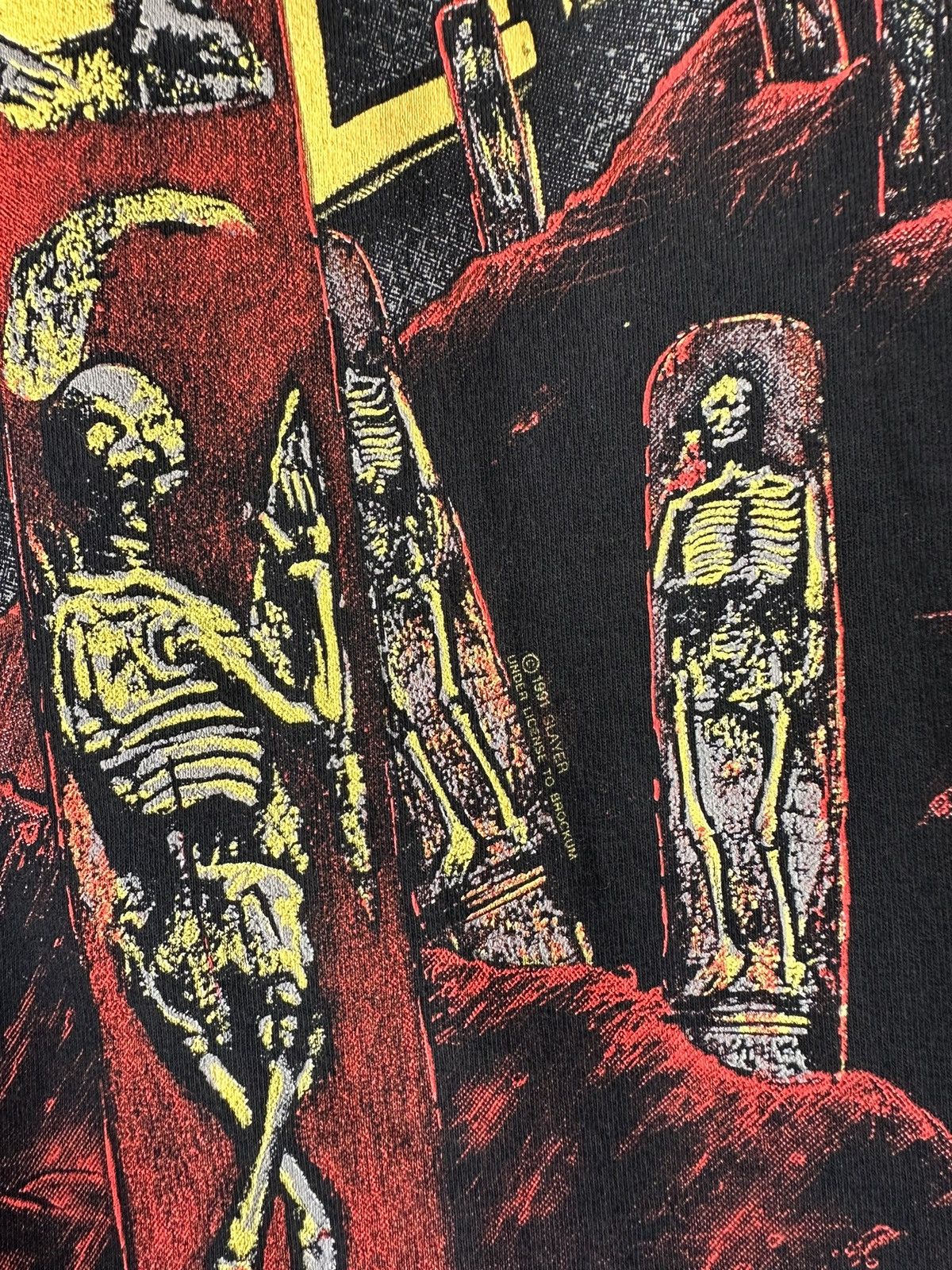Band Tees Vintage 1991 Slayer Seasons in the Abyss All Over Print tee Size US L / EU 52-54 / 3 - 4 Thumbnail
