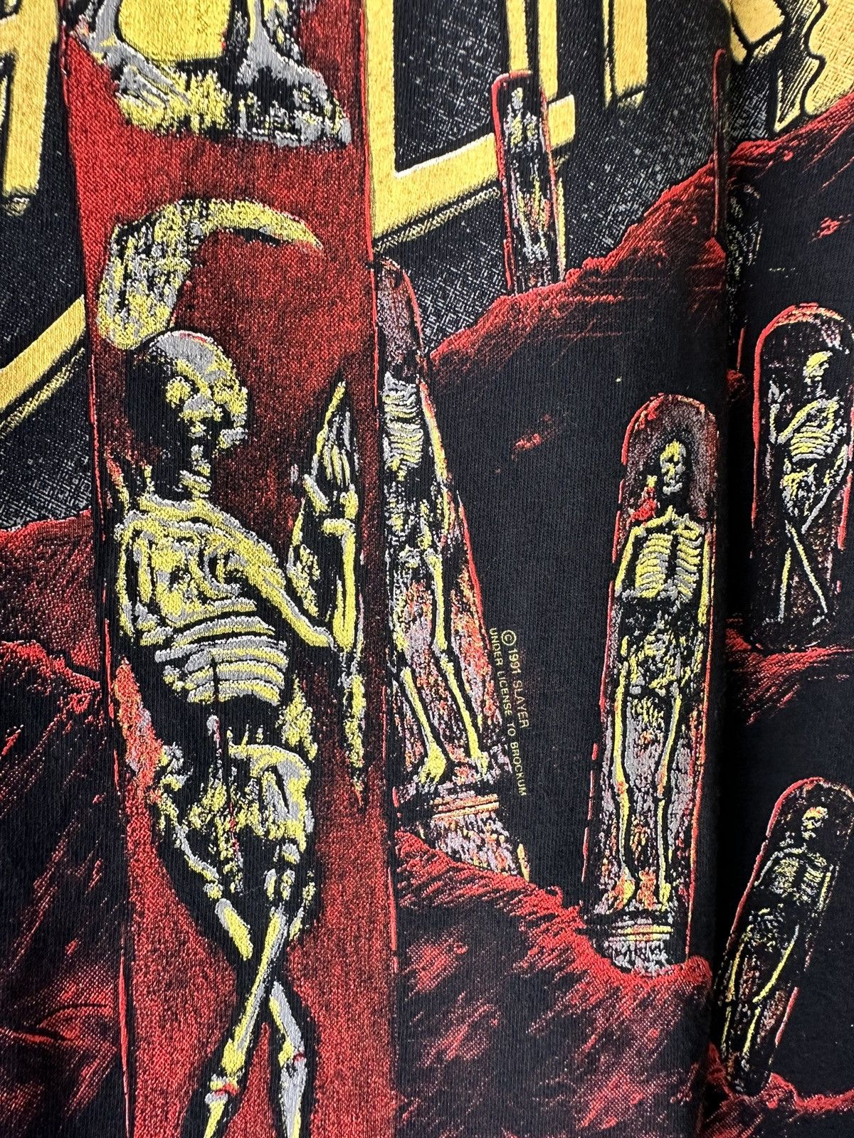 Band Tees Vintage 1991 Slayer Seasons in the Abyss All Over Print tee Size US L / EU 52-54 / 3 - 7 Thumbnail