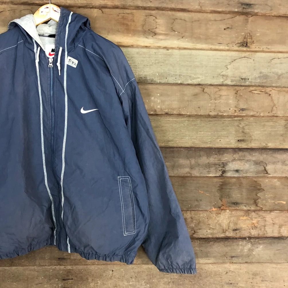 Vintage Nike faded Blue Light Jacket hoodie vintage #3182 Size US XL / EU 56 / 4 - 12 Thumbnail