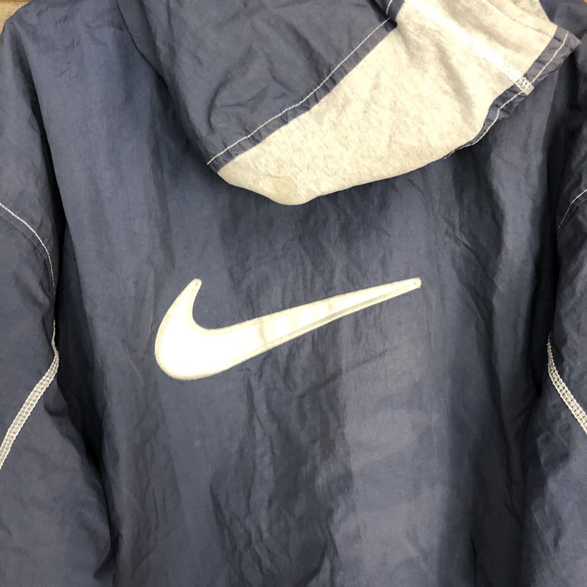 Vintage Nike faded Blue Light Jacket hoodie vintage #3182 Size US XL / EU 56 / 4 - 2 Thumbnail