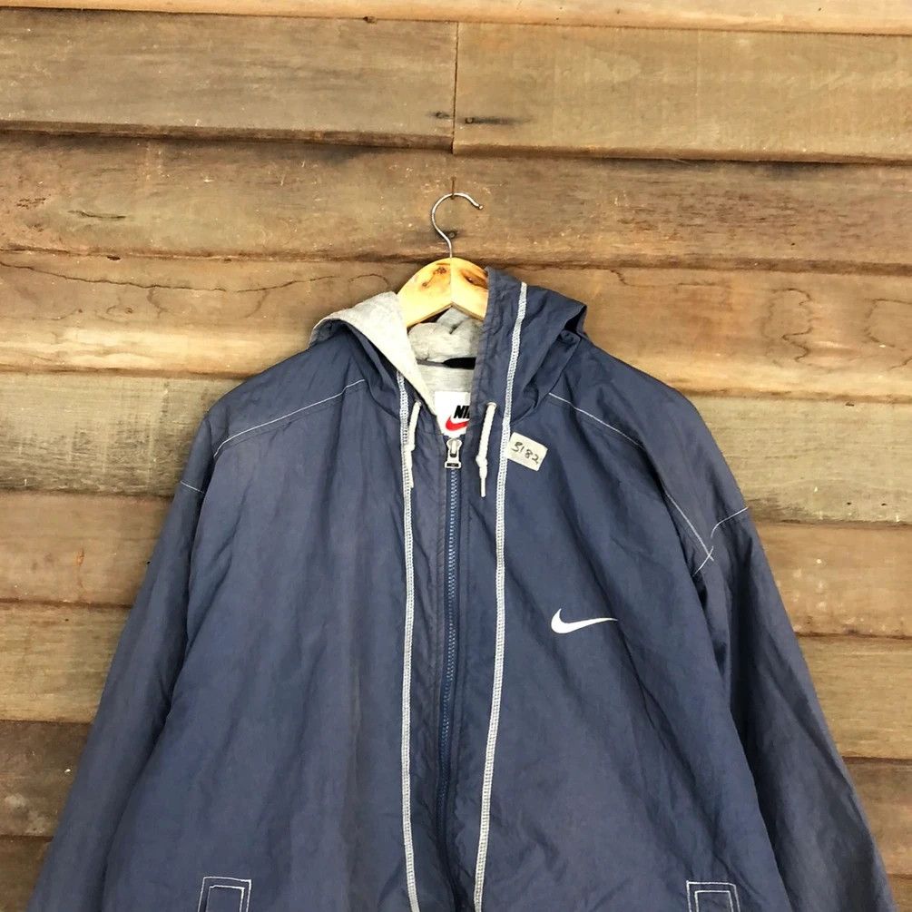 Vintage Nike faded Blue Light Jacket hoodie vintage #3182 Size US XL / EU 56 / 4 - 8 Thumbnail