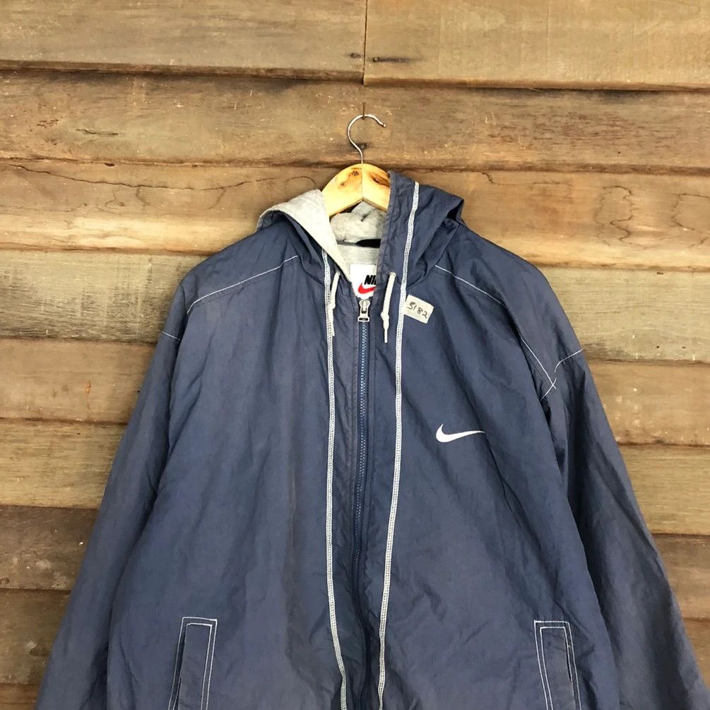 Vintage Nike faded Blue Light Jacket hoodie vintage #3182 Size US XL / EU 56 / 4 - 15 Thumbnail