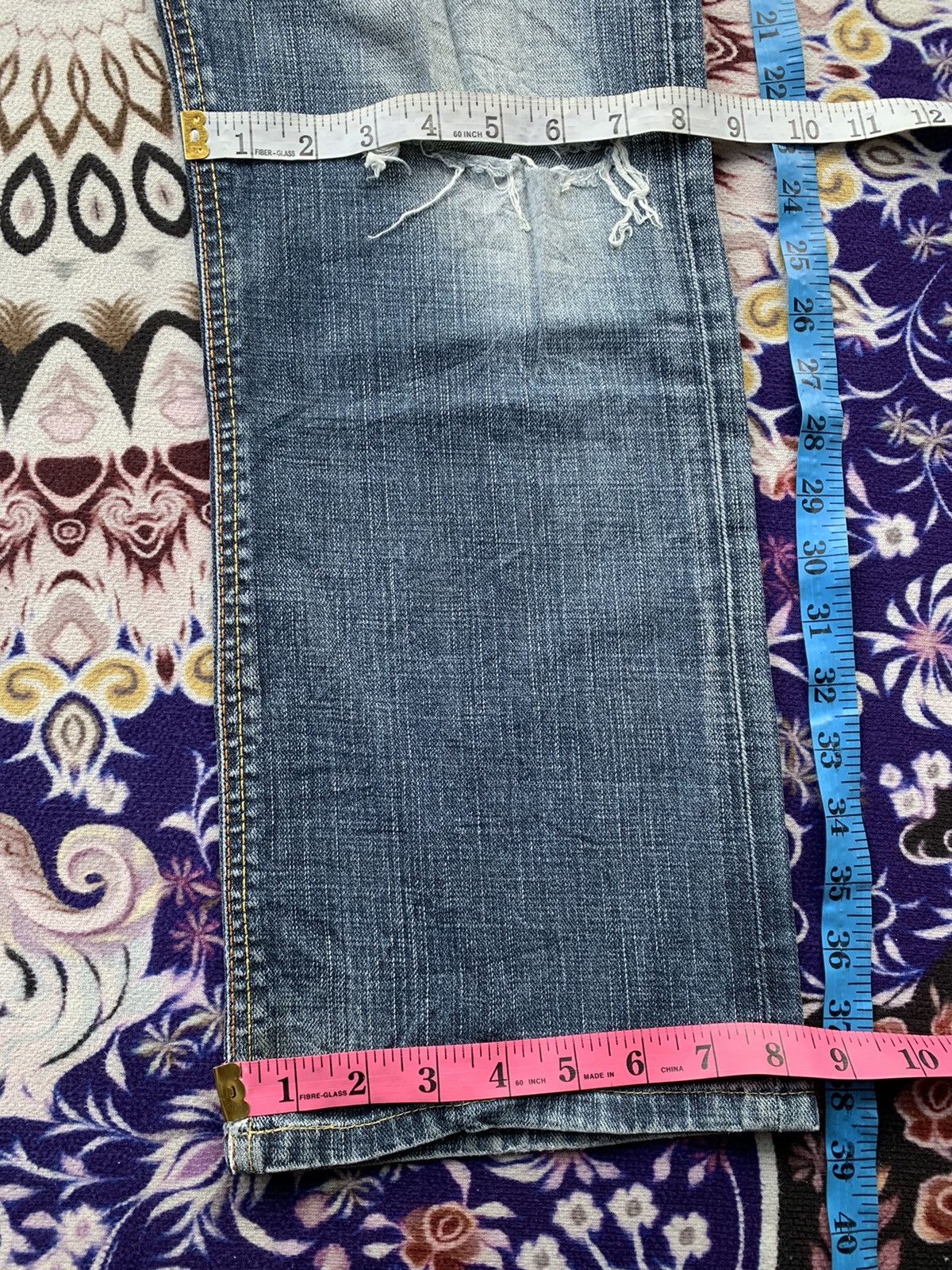 Edwin Vintage Edwin 503 Distressed Denim Size US 34 / EU 50 - 16 Thumbnail