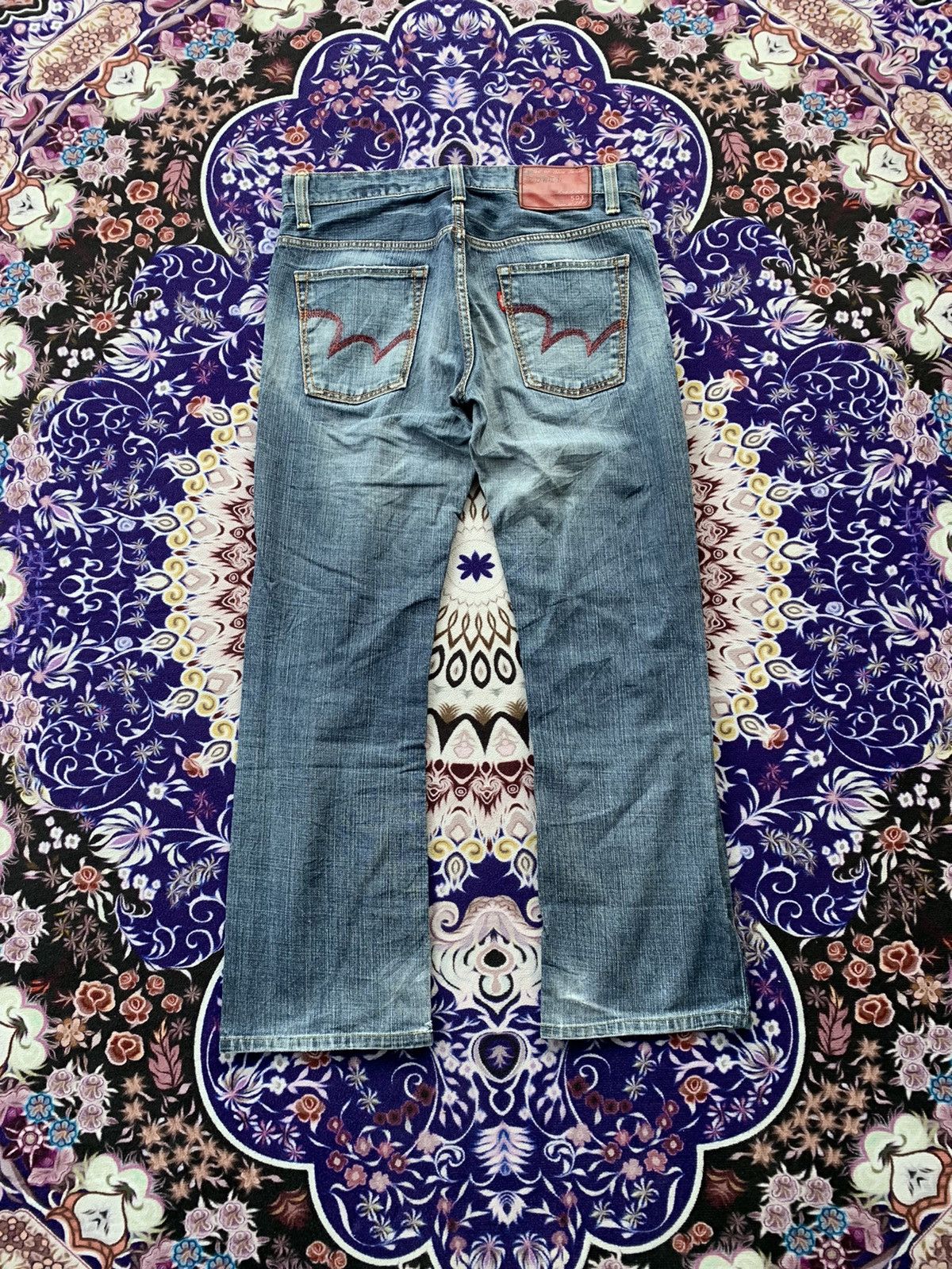 Edwin Vintage Edwin 503 Distressed Denim Size US 34 / EU 50 - 9 Thumbnail