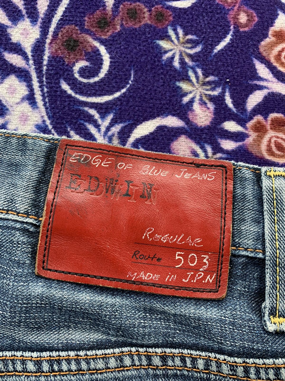 Edwin Vintage Edwin 503 Distressed Denim Size US 34 / EU 50 - 13 Thumbnail