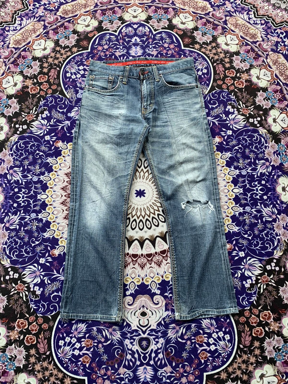 Edwin Vintage Edwin 503 Distressed Denim Size US 34 / EU 50 - 1 Thumbnail