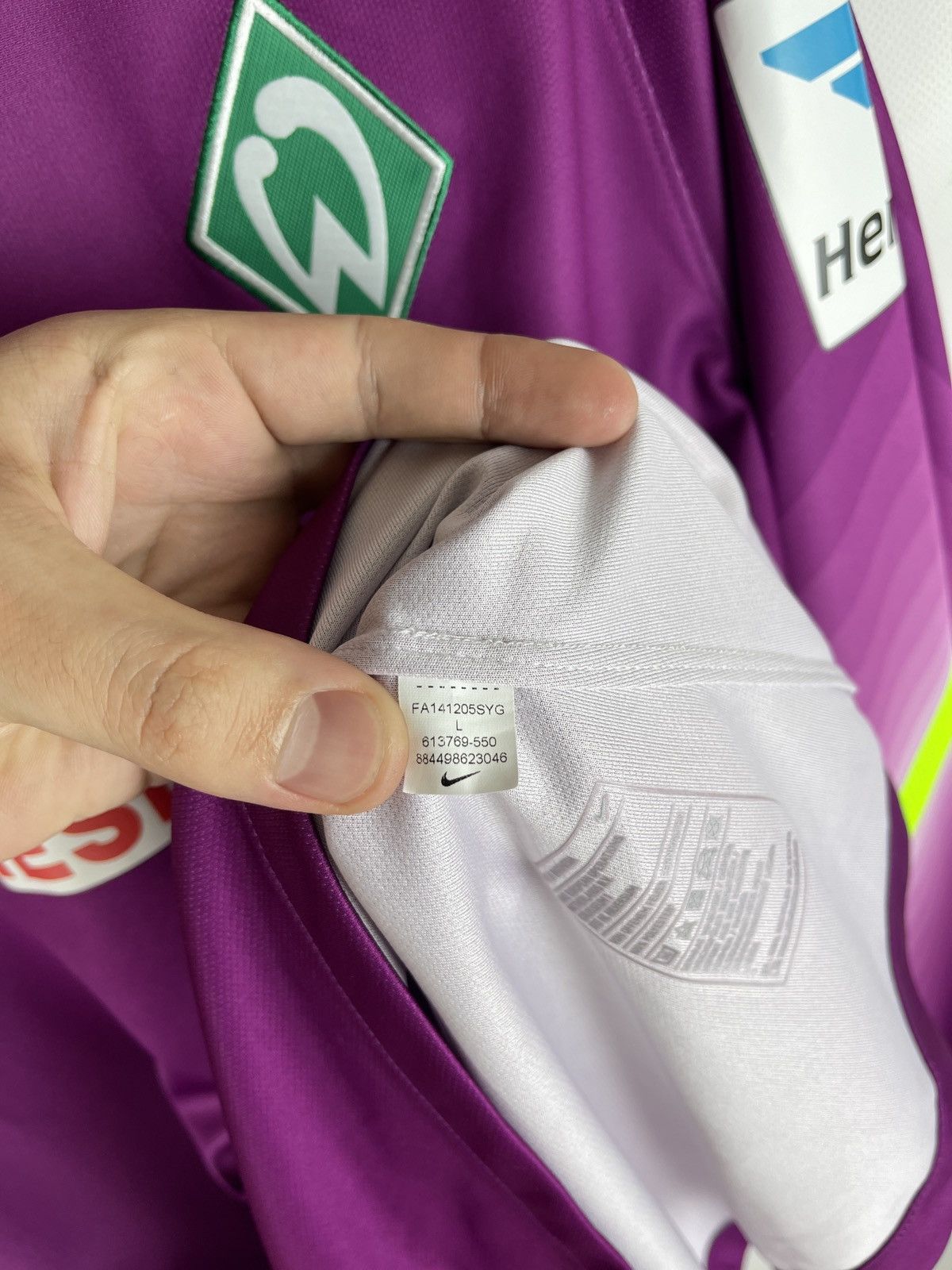 Nike Nike Werder Bremen 2014 #43 Oehlschlägel match worn shirt Size US L / EU 52-54 / 3 - 13 Thumbnail