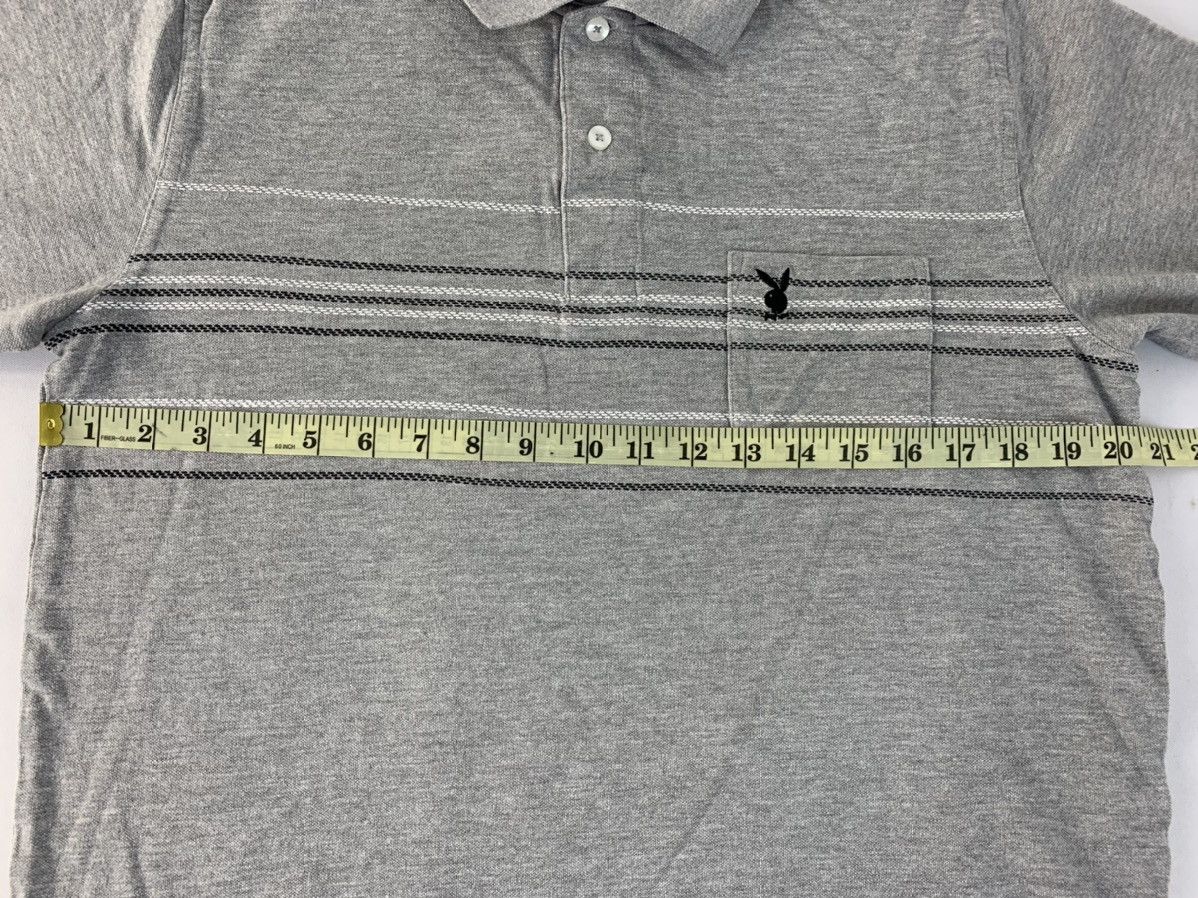 Playboy Playboy Single Pocket Striped Chest Longsleeve Tee Size US L / EU 52-54 / 3 - 6 Thumbnail
