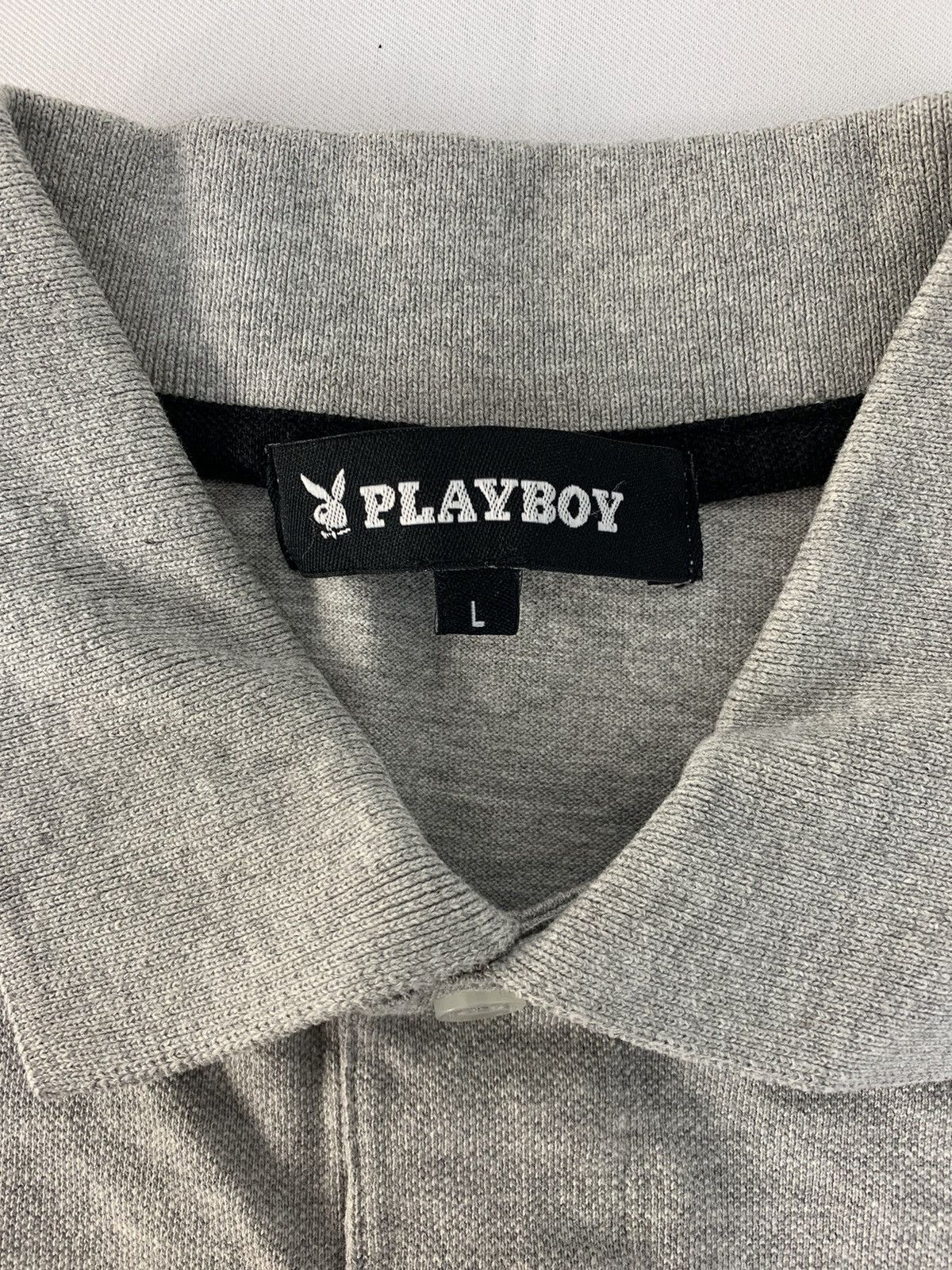 Playboy Playboy Single Pocket Striped Chest Longsleeve Tee Size US L / EU 52-54 / 3 - 5 Thumbnail