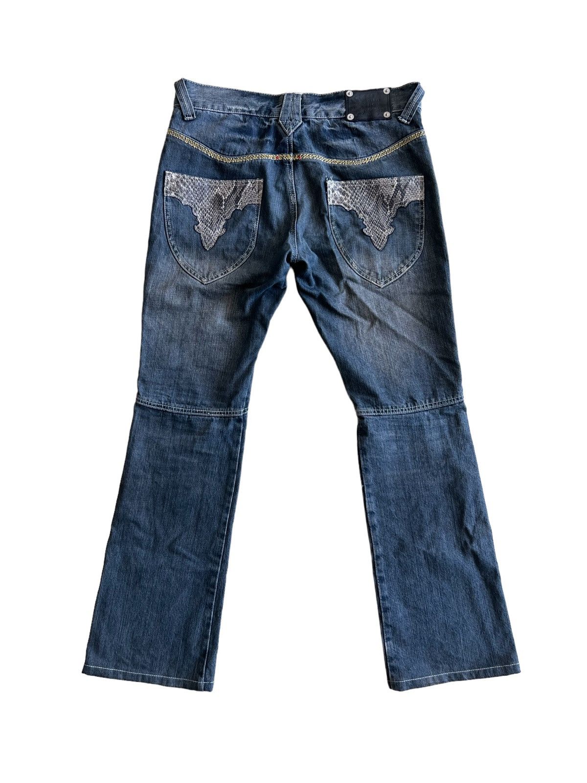 If Six Was Nine OG Semantic Design 🐍 Chrome Hearts Fleur De Lis Flare Jeans Size US 30 / EU 46 - 4 Thumbnail