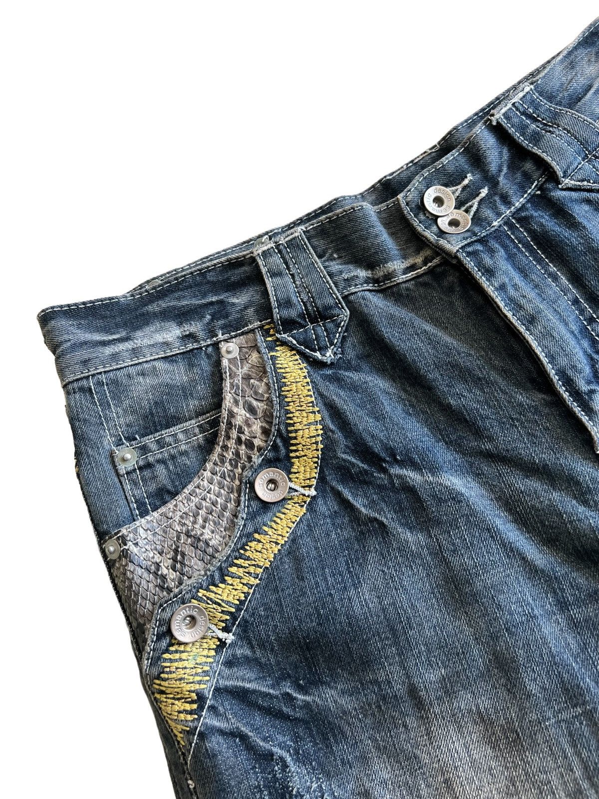 If Six Was Nine OG Semantic Design 🐍 Chrome Hearts Fleur De Lis Flare Jeans Size US 30 / EU 46 - 5 Thumbnail