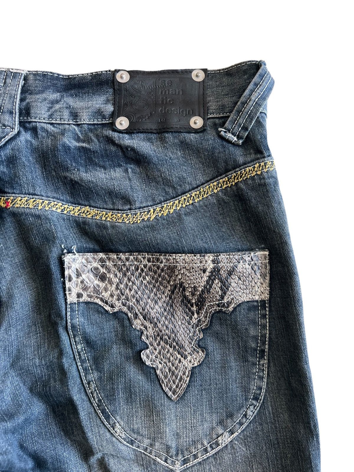 If Six Was Nine OG Semantic Design 🐍 Chrome Hearts Fleur De Lis Flare Jeans Size US 30 / EU 46 - 9 Thumbnail