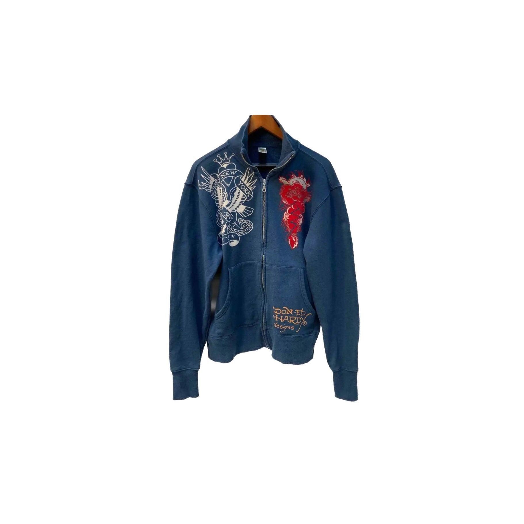 Vintage Ed Hardy by Christian Audigier Full Zip Sweater/Jack